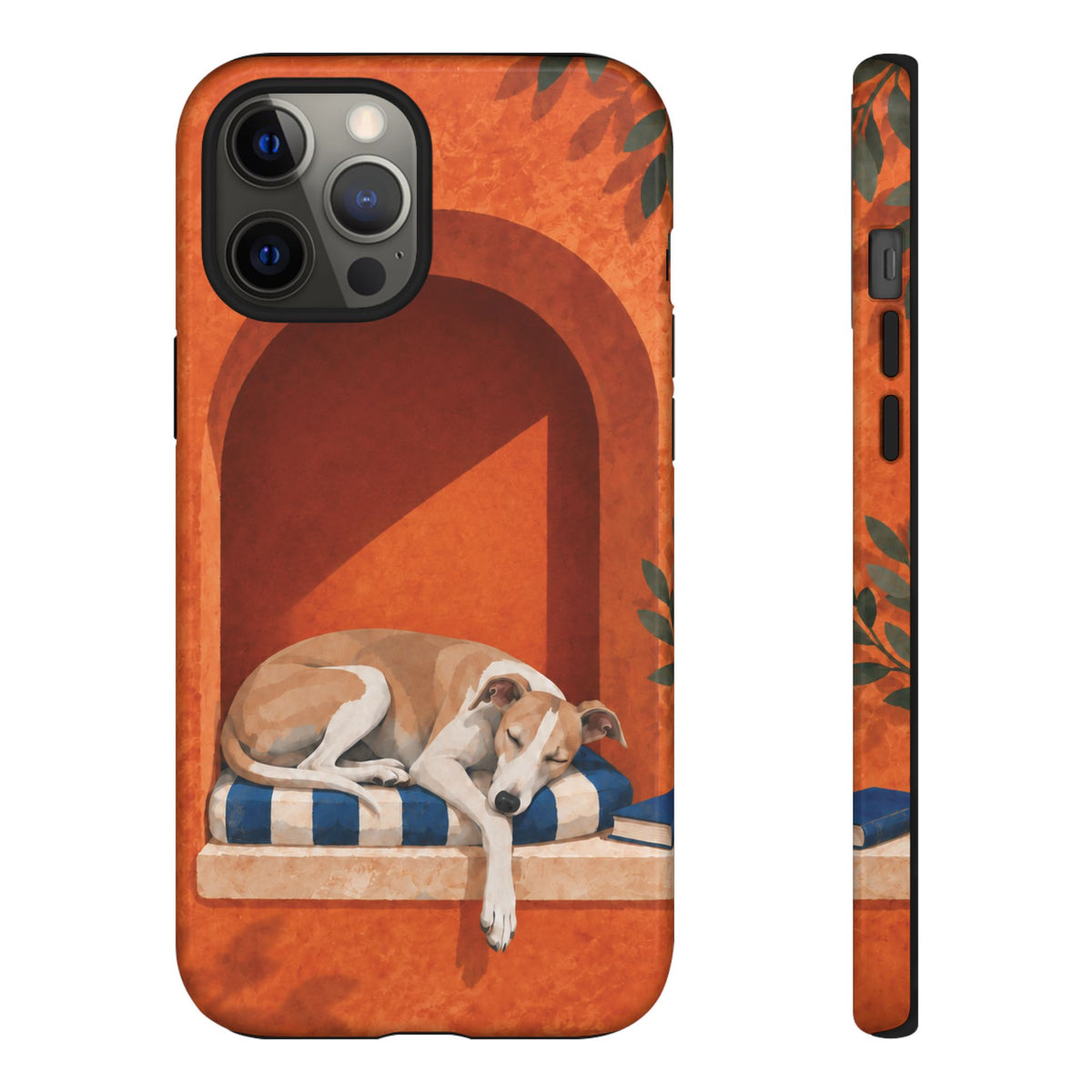 Whippet Siesta Nook Phone Case - Multicolor Phone Case - iPhone 12 Pro Max / Glossy