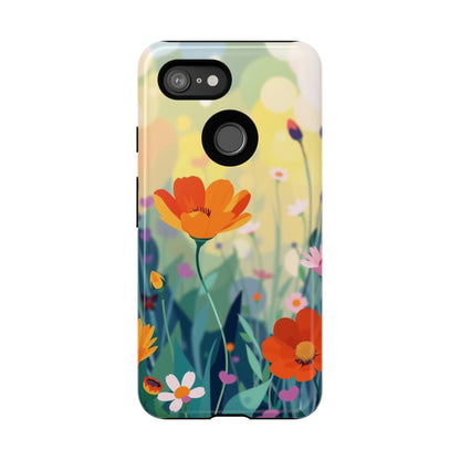 Pop Art Style Wildflower Design Phone Case