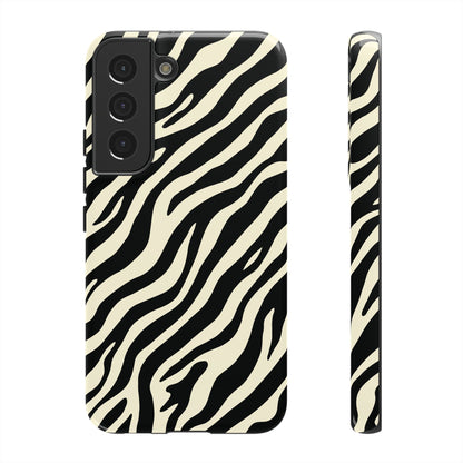 Chic Ivory Zebra Print Phone Case