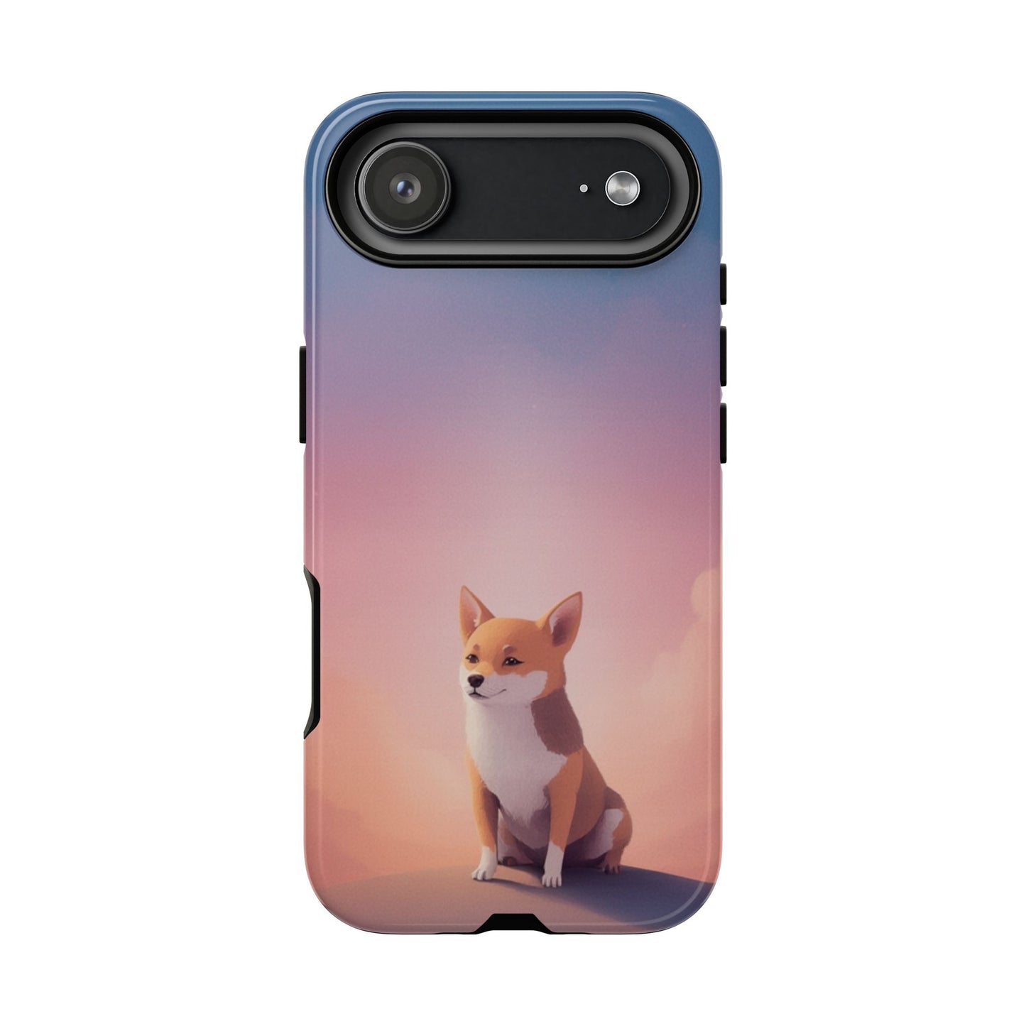 iPhone 17 Air / Glossy Phone Case - Cute Dog & Cloud Design ’Good Doggo’ Phone Case