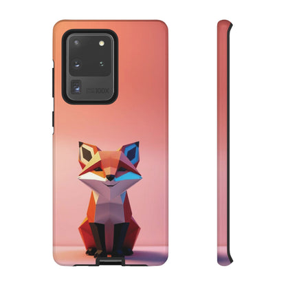 Samsung Galaxy S20 Ultra / Glossy Phone Case - Origami Fox Design Phone Case