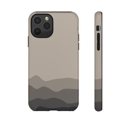 Beige Abstract Waves Protective Phone Case - Beige Phone Case - iPhone 11 Pro / Glossy