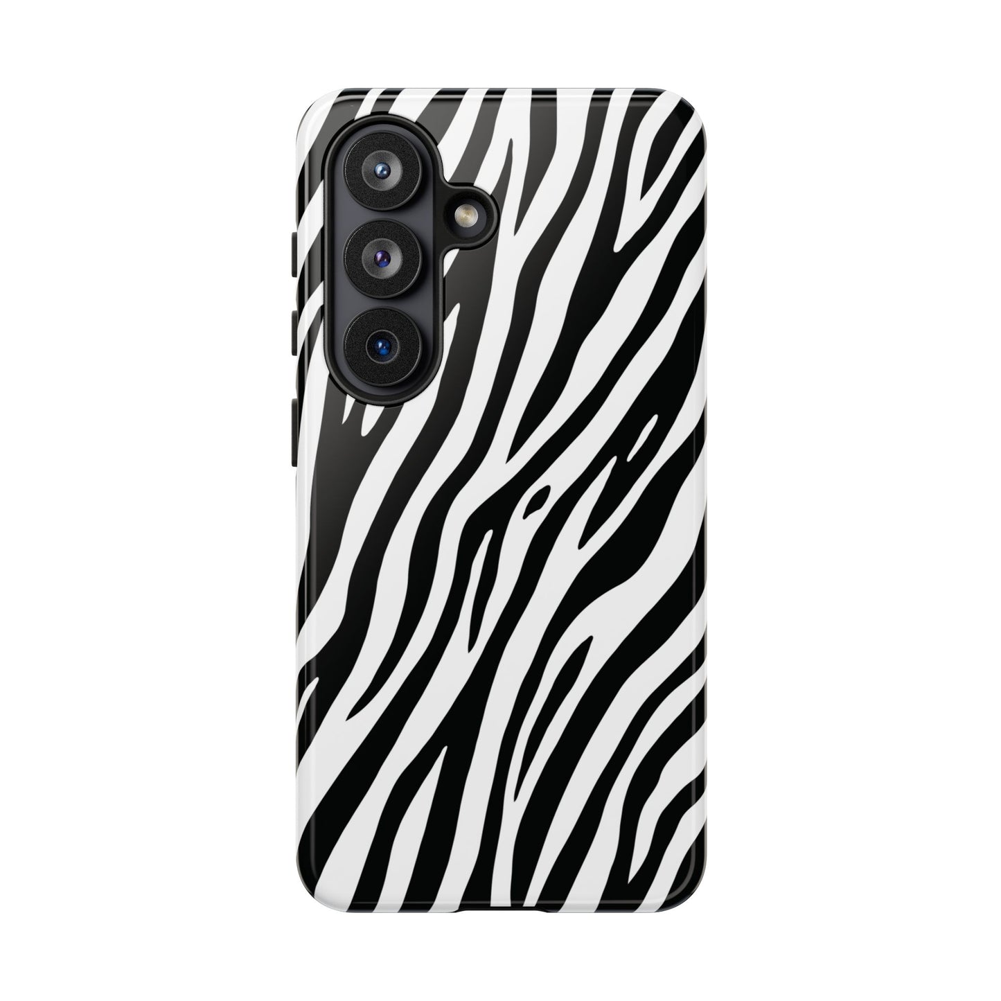 Monochrome Tiger Print Phone Case