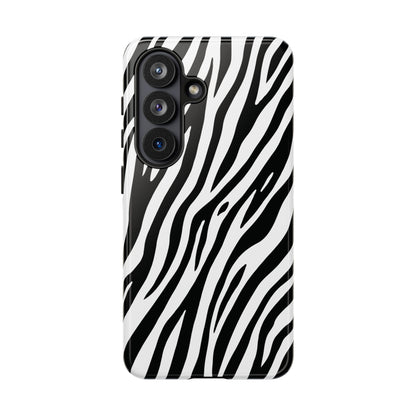 Monochrome Tiger Print Phone Case