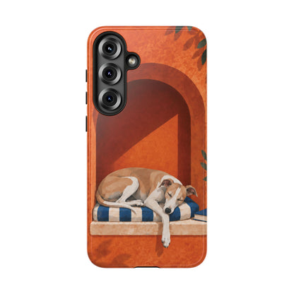 Whippet Siesta Nook Phone Case - Multicolor Phone Case - Samsung Galaxy S25 Plus / Glossy