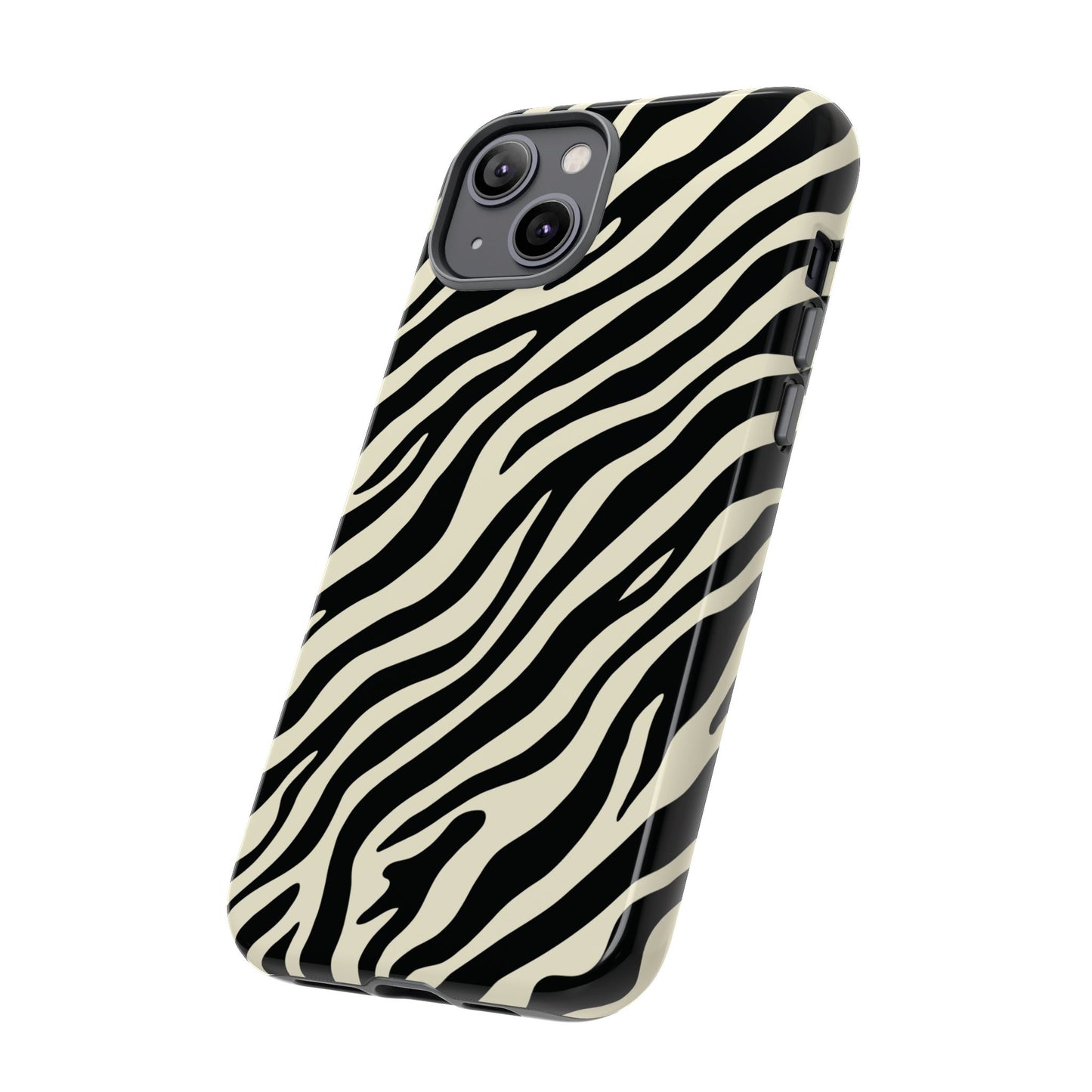 Chic Ivory Zebra Print Phone Case