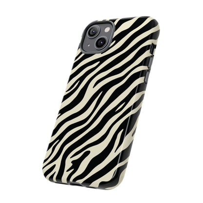 Chic Ivory Zebra Print Phone Case