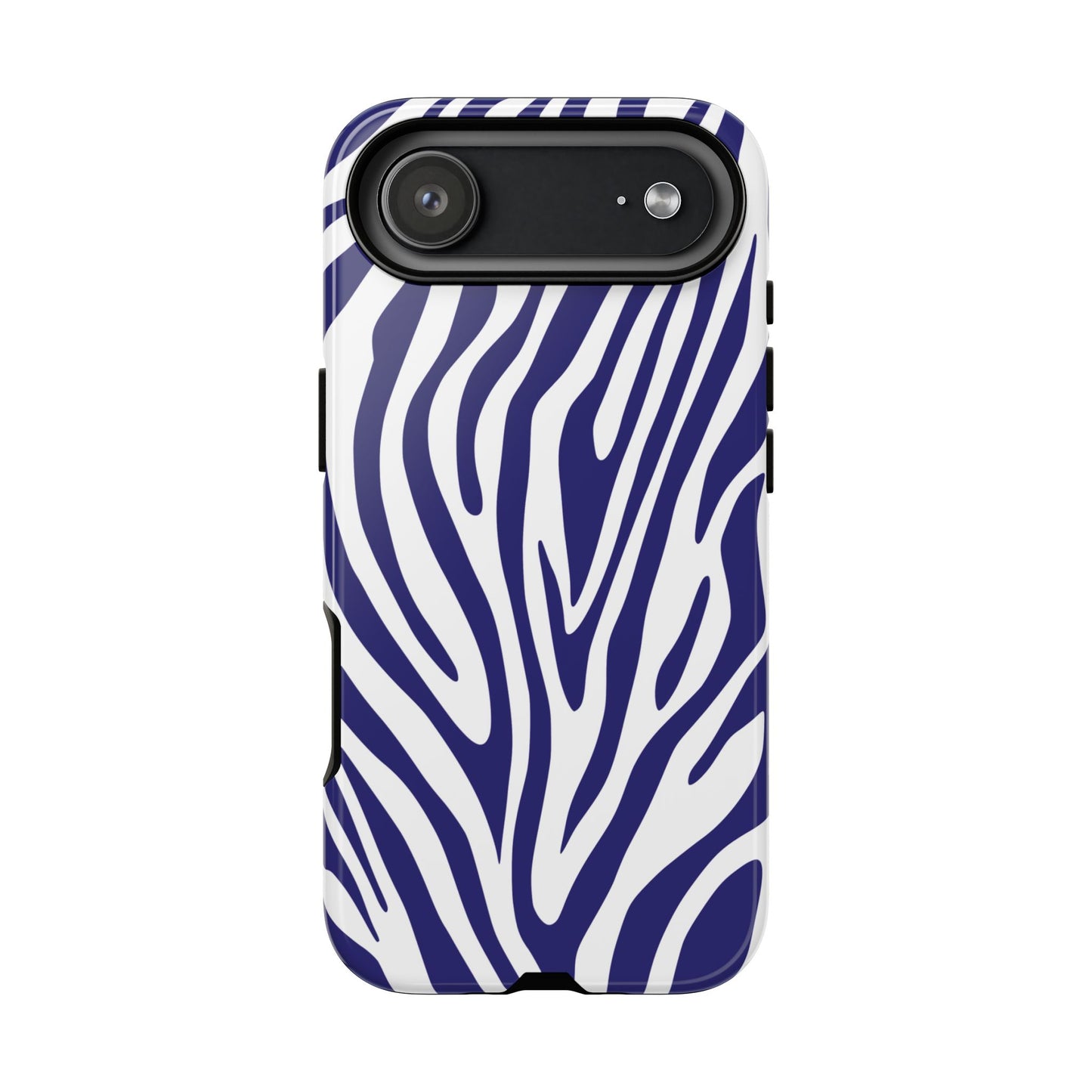 Graphic Blue Tiger Print Phone Case