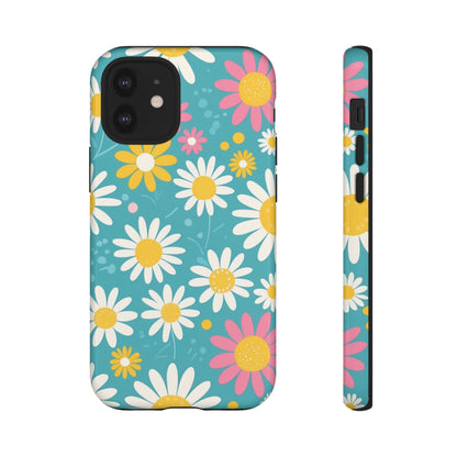 iPhone 12 Mini / Glossy Phone Case - Daisies Floral Pattern 5 Phone Case
