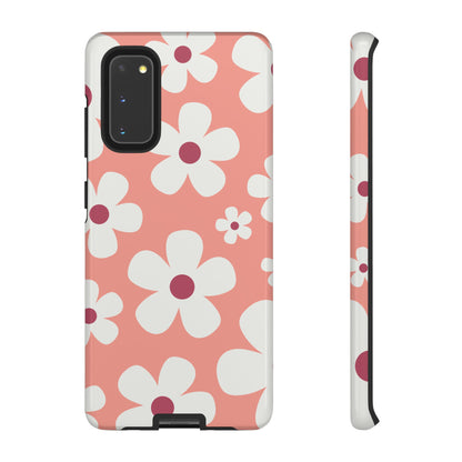 Cute Pink Daisy Pattern #2 Phone Case - Pink Phone Case - Samsung Galaxy S20 / Glossy