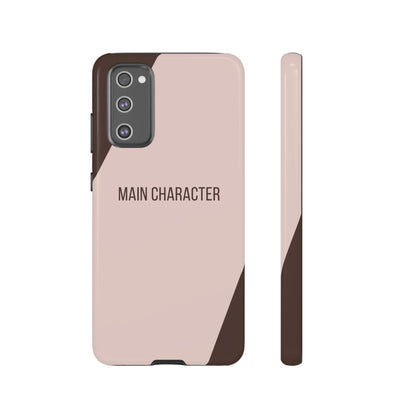 Samsung Galaxy S20 FE / Glossy Phone Case - Sassy Statement Case ’Main Character’ in Pink & Brown