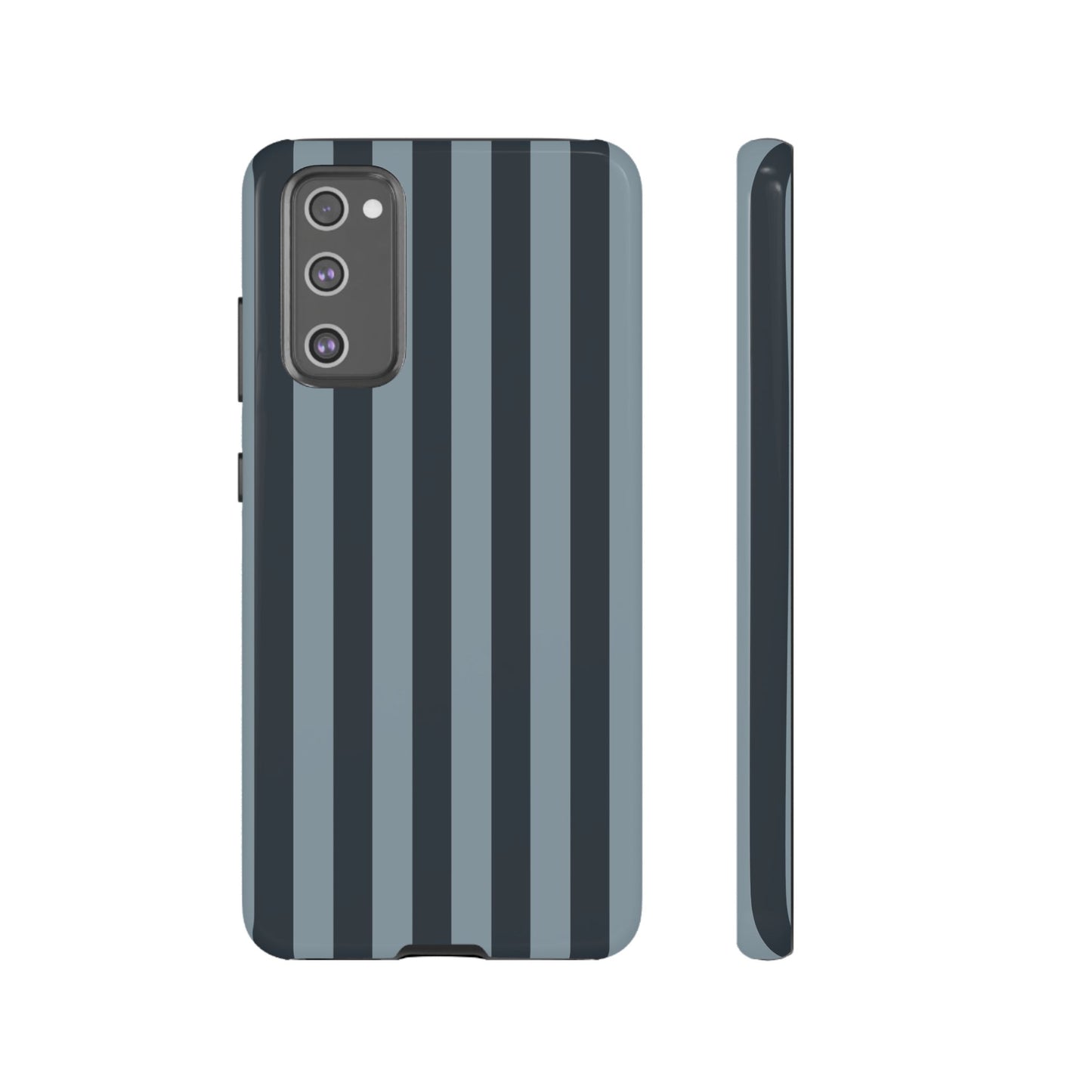 Samsung Galaxy S20 FE / Glossy Phone Case - ’Dark Blue Stripe Pattern’ Phone Case