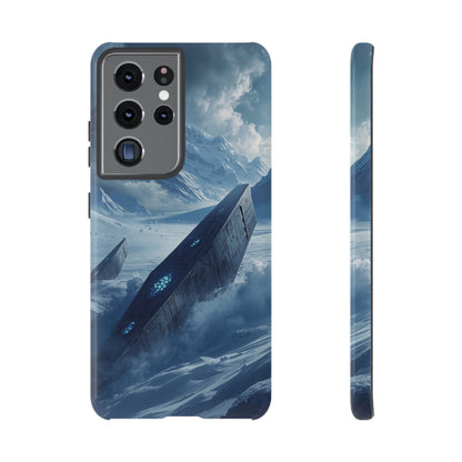 Samsung Galaxy S21 Ultra / Glossy Phone Case - Frozen Alien Wreckage Sci-fi Phone Case