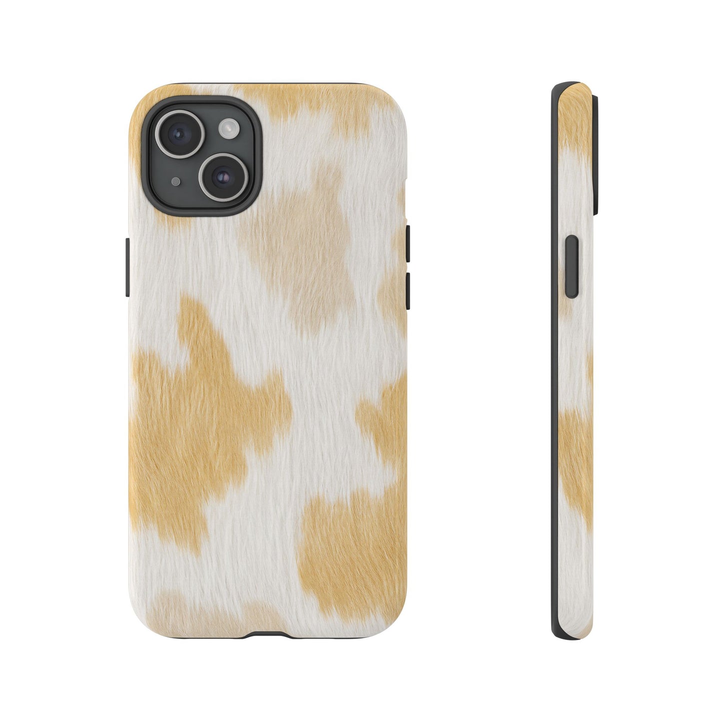 Golden Honey Cow Print Phone Case