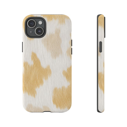 Golden Honey Cow Print Phone Case
