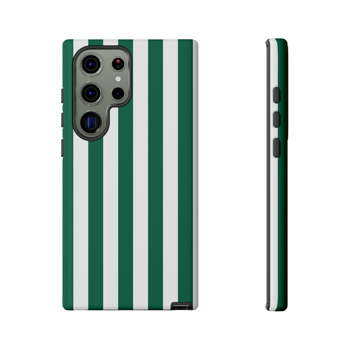 Simple Green & White Stripe Pattern Phone Case - Green Phone Case - Samsung Galaxy S23 Ultra / Glossy