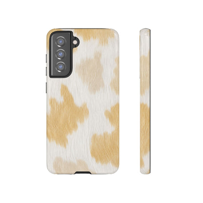 Golden Honey Cow Print Phone Case
