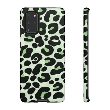 Chic Sage Leopard Print Phone Case