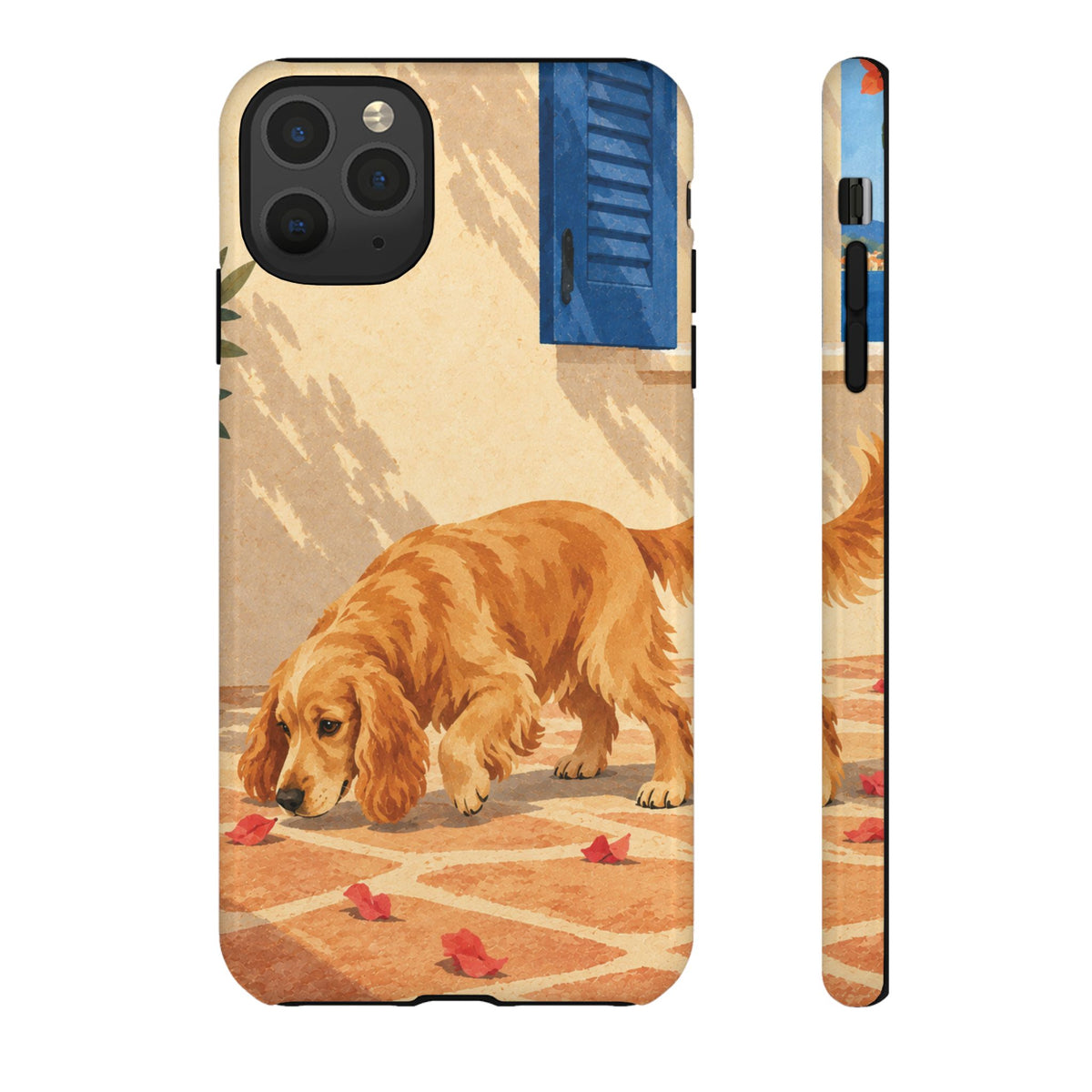 Cocker Spaniel Scent Trail Phone Case - Multicolor Phone Case - iPhone 11 Pro Max / Glossy