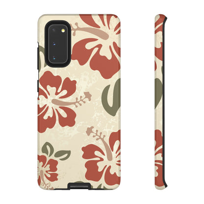 Samsung Galaxy S20 / Glossy Phone Case - ’Boho Chic Hibiscus Pattern #1’ Phone Case