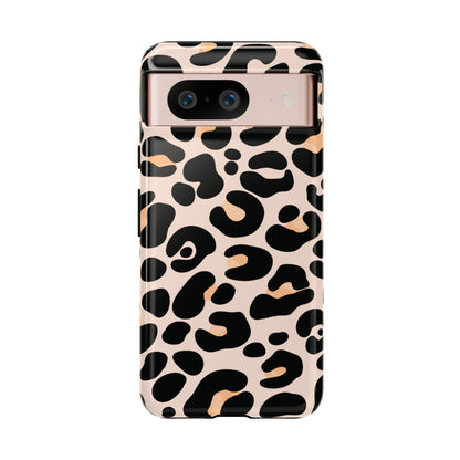 Elegant Peach Leopard Print Phone Case