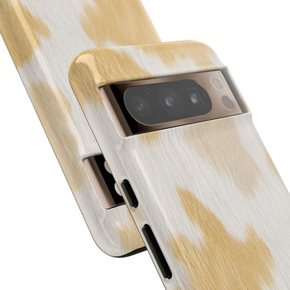 Golden Honey Cow Print Phone Case