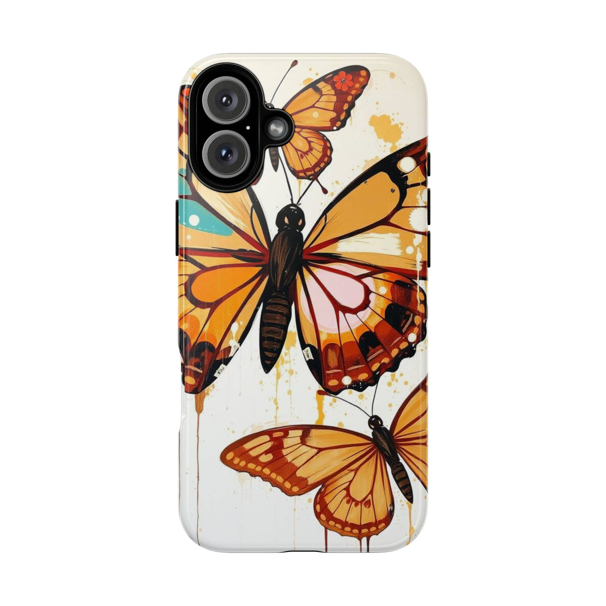 Abstract Butterflies Design Phone Case - Multicolor Phone Case - iPhone 16 Plus / Glossy