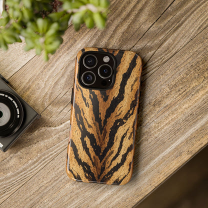 Amber Tiger Print Phone Case
