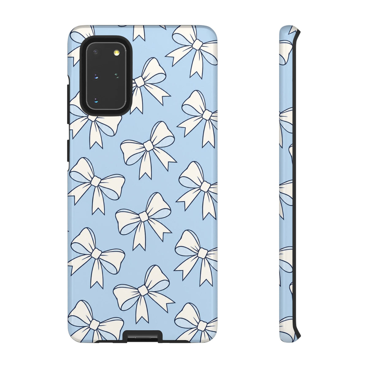 Chic Powder Blue Bow Pattern Phone Case