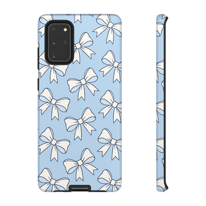 Chic Powder Blue Bow Pattern Phone Case
