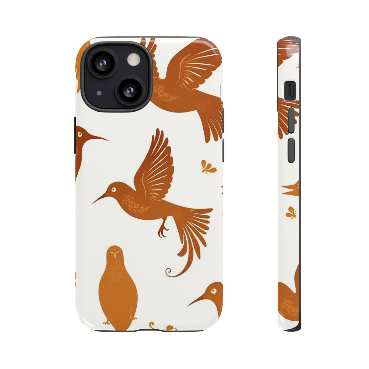 Abstract Bird Pattern Phone Case - Multicolor Phone Case - iPhone 13 Mini / Glossy