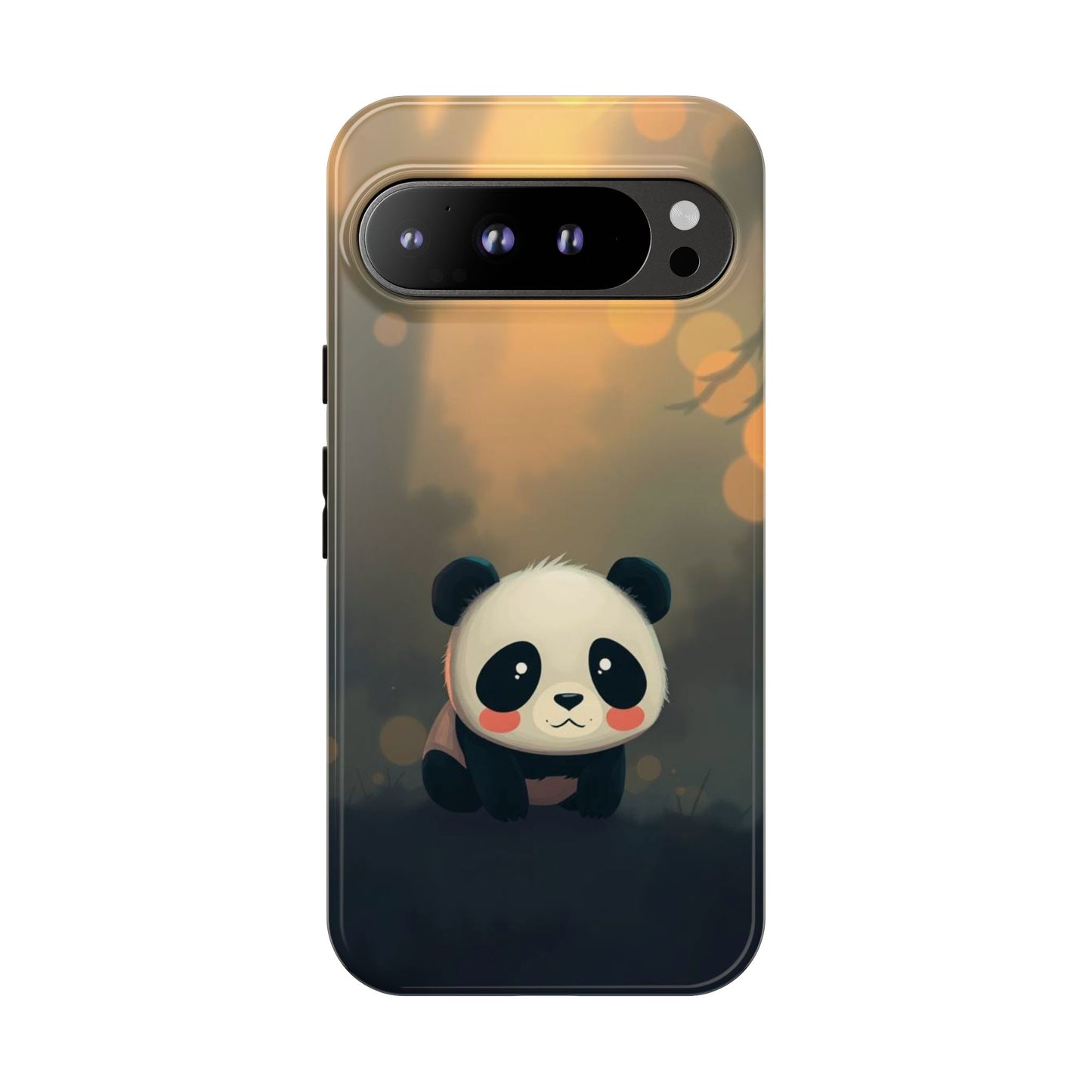 Google Pixel 9 Pro XL / Glossy Phone Case - Cute Gothic Panda Design Phone Case