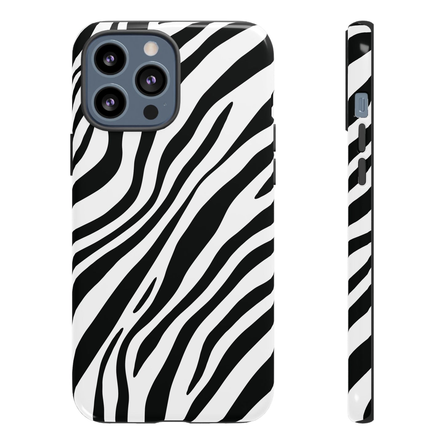 Modern Monochrome Zebra Print Phone Case