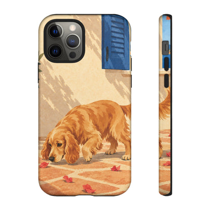Cocker Spaniel Scent Trail Phone Case - Multicolor Phone Case - iPhone 12 Pro / Glossy