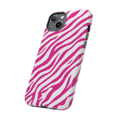 Stylish Hot Pink Zebra Print Phone Case