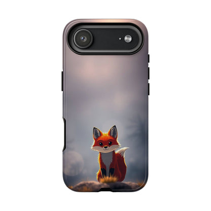 iPhone 17 Air / Glossy Phone Case - Cute Gothic Fox Design Phone Case