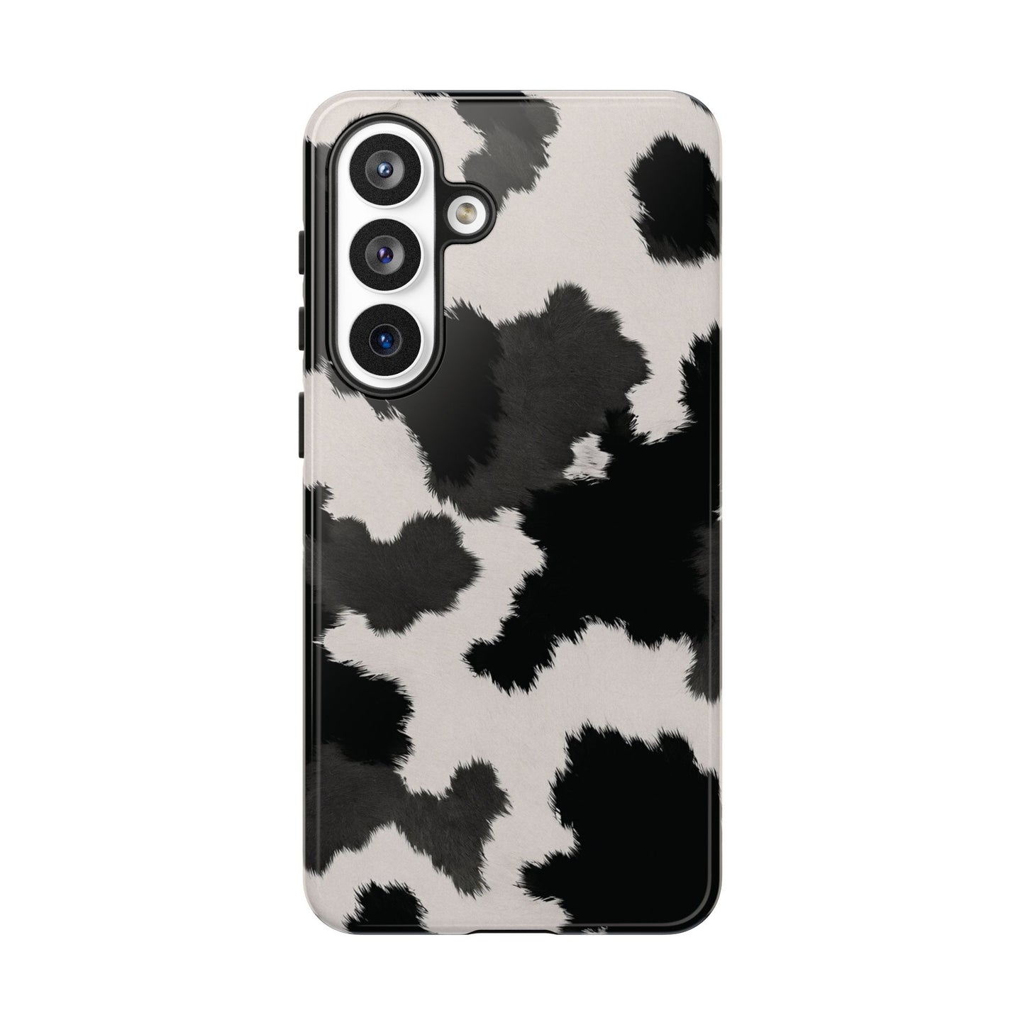 Modern Monochrome Cow Print Phone Case