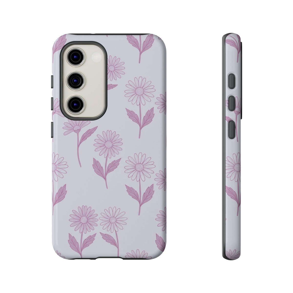 Pretty Lilac Daisy Pattern Phone Case