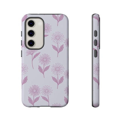 Pretty Lilac Daisy Pattern Phone Case