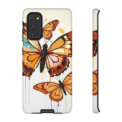 Samsung Galaxy S20 / Glossy Phone Case - Abstract Butterflies Design Phone Case