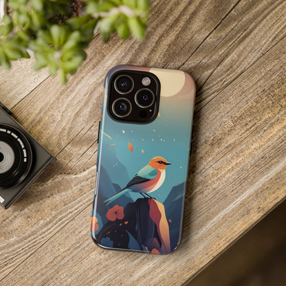 Stylised Bird Design Phone Case - Multicolor Phone Case