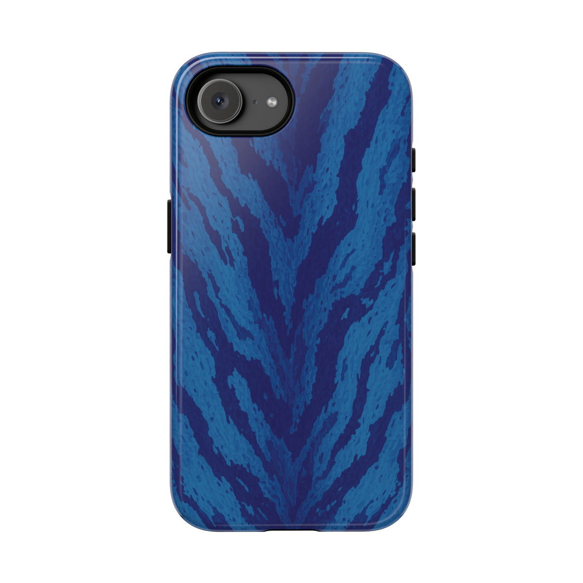 Midnight Tiger Print Phone Case - Blue Phone Case - iPhone 17e / Glossy