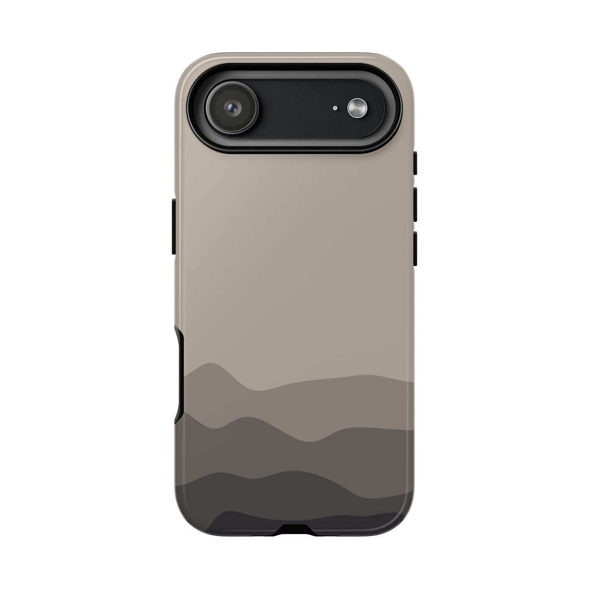 Beige Abstract Waves Protective Phone Case - Beige Phone Case - iPhone 17 Air / Glossy