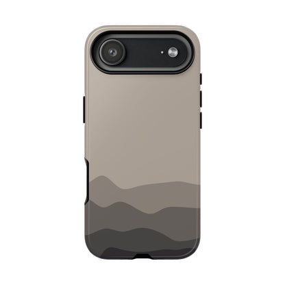 Beige Abstract Waves Protective Phone Case - Beige Phone Case - iPhone 17 Air / Glossy
