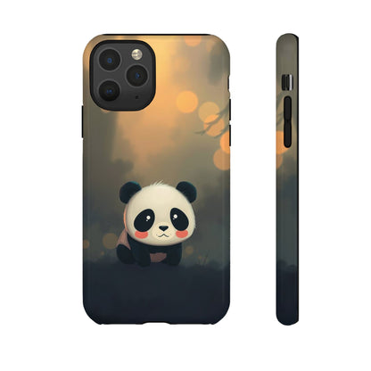 Cute Gothic Panda Design Phone Case