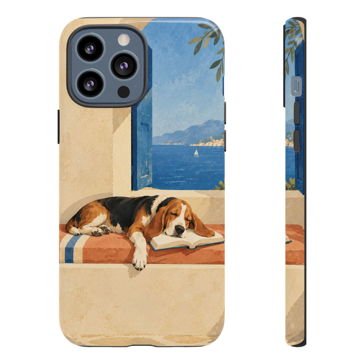 Basset Hound Unfinished Chapter Phone Case - Multicolor Phone Case - iPhone 13 Pro Max / Glossy