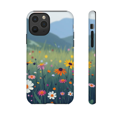 iPhone 11 Pro / Glossy Phone Case - Vibrant Meadow Design Phone Case