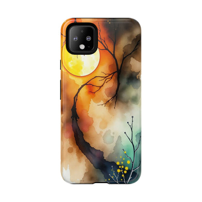 Abstract Watercolour Gothic Scene Phone Case