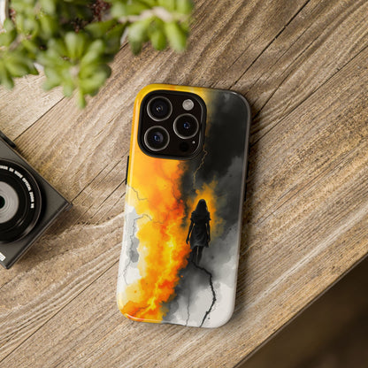 Watercolour Gothic Silhouette of a Woman Phone Case