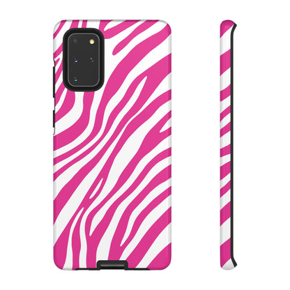 Modern Hot Pink Zebra Print Phone Case